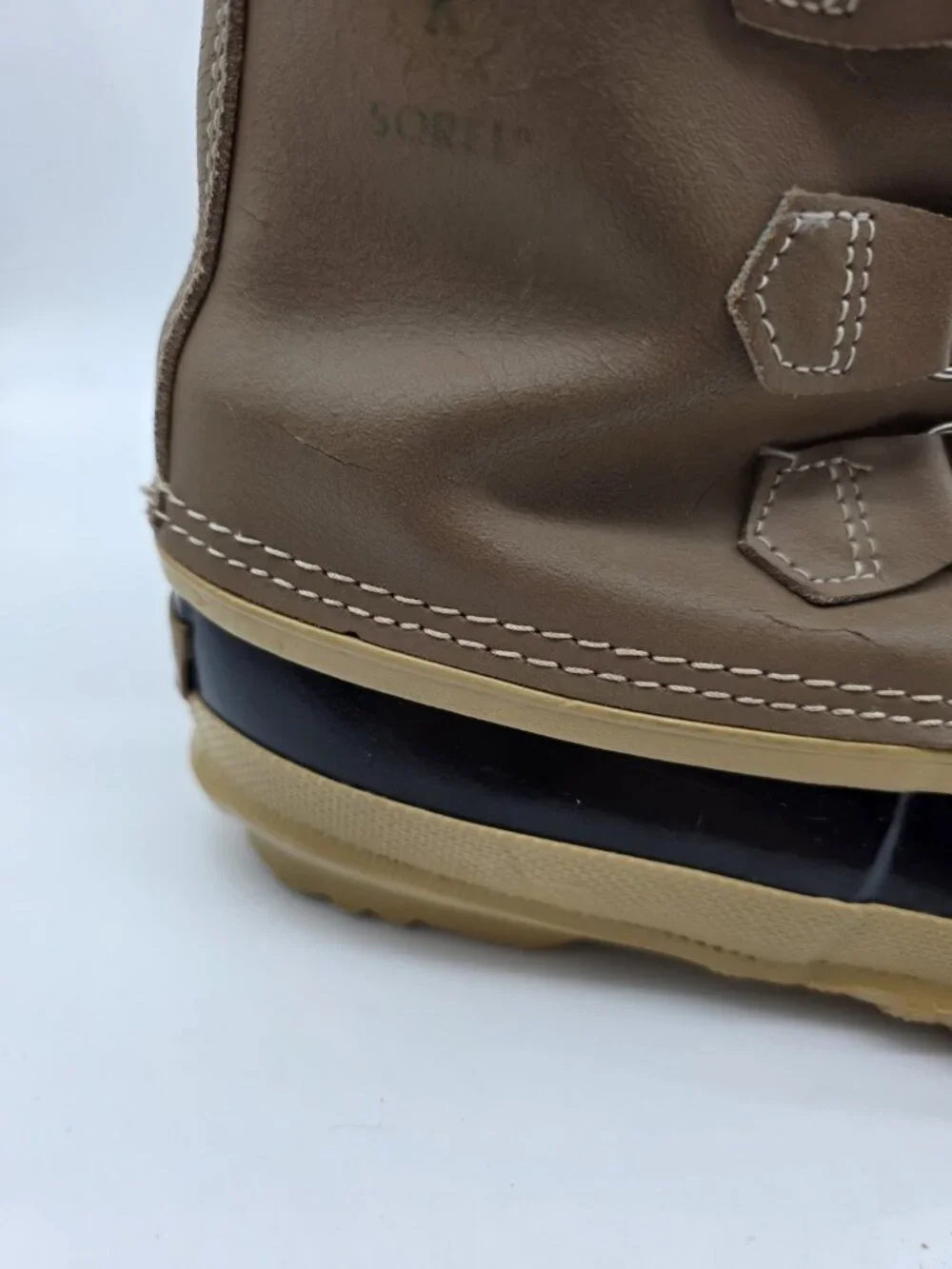 Sorel Manitou Boots Womens Size 5 Duck Winter Waterproof Wool Lined Canada